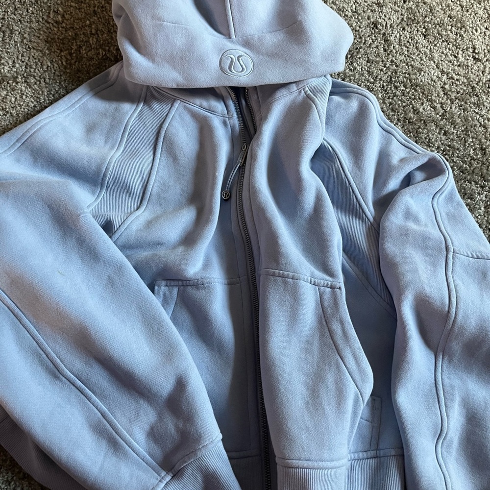 Lululemon Athletica Light Blue Hoodie Jacket